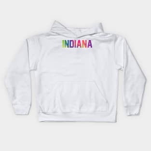 Indiana Tie Dye Jersey Letter Kids Hoodie